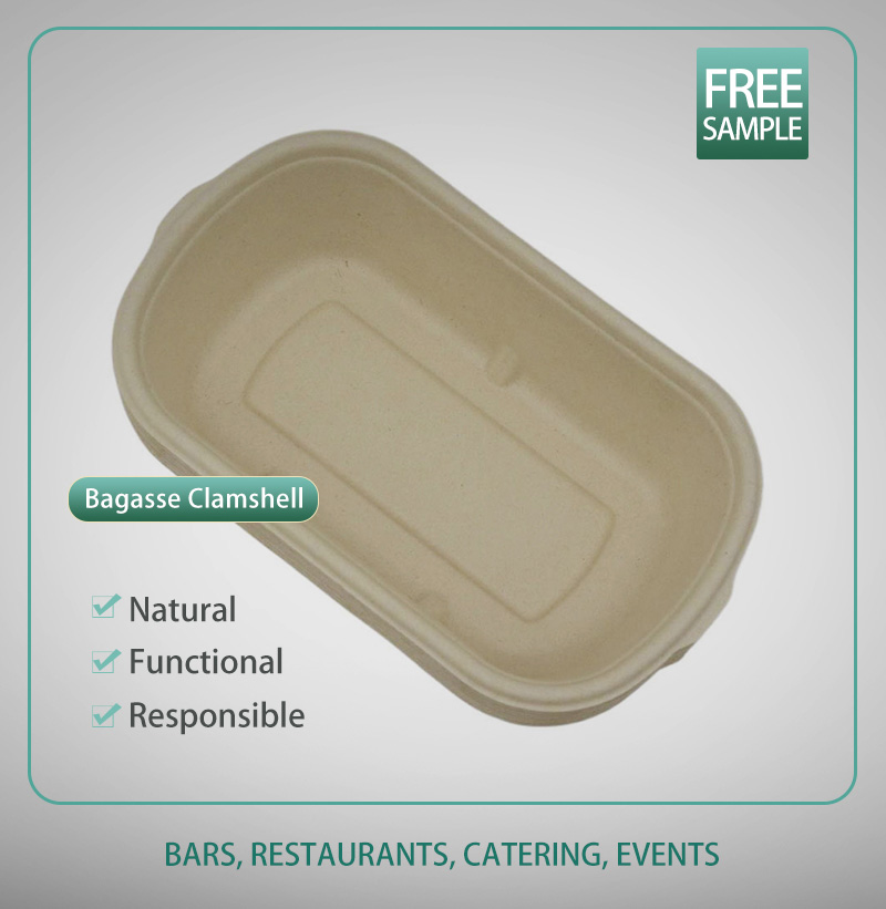 Bagasse Clamshell 2